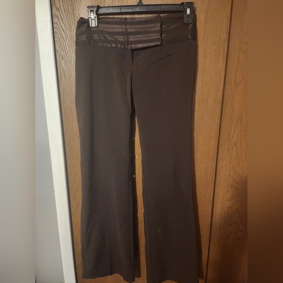 Charlotte Russe Brown Boot Cut Flare Pants - Picture 1 of 3